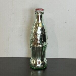 VTG 90S COCA COLA SILVER CHROME METAL COKE BOTTLE NEW ORLEANS STAMPED CO
